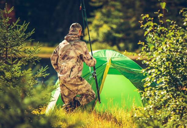 istock Fly Fishing Camp in Wilderness 1152082221