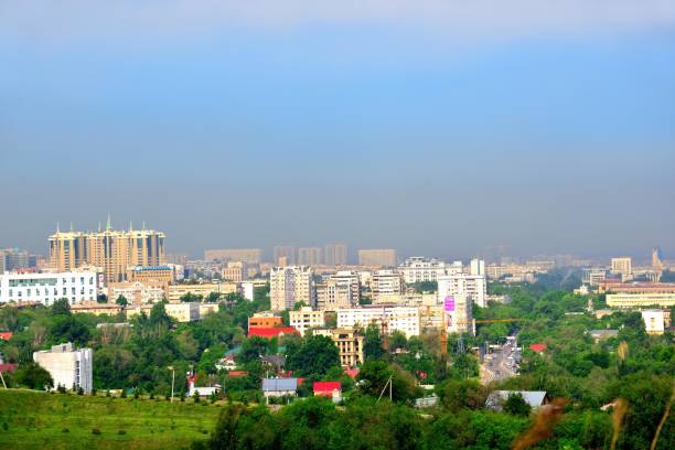 istock Panoramic view of Almaty city 1152084245