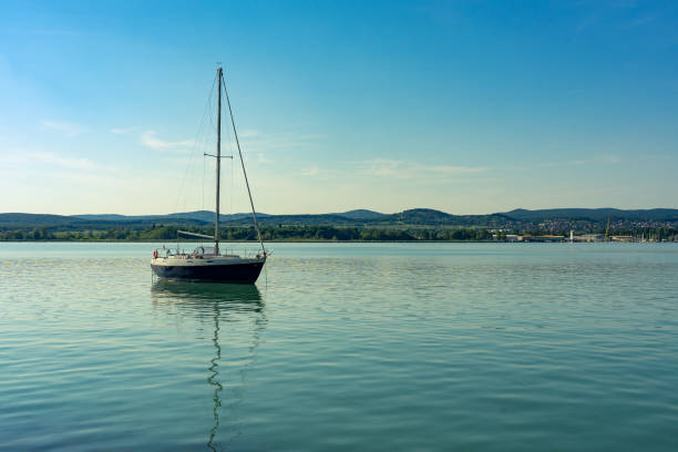 istock sail boat on the lake Balaton 1152089029