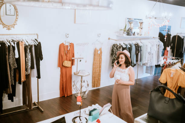 istock Latina Boutique Store Owner Hard at Work 1152090029
