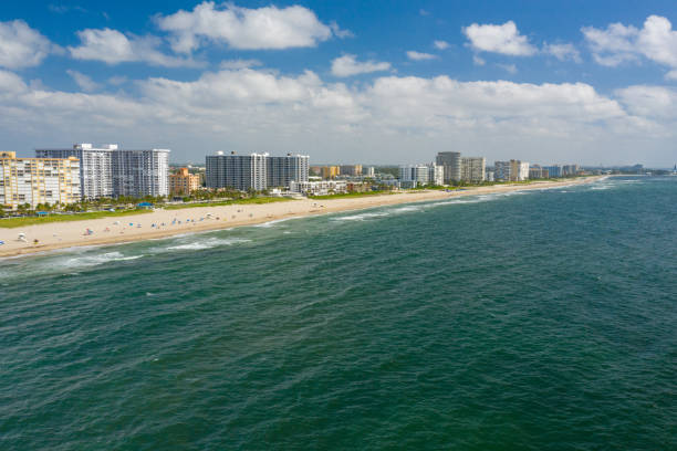 istock Aerial over ocean Pompano Beach FL 1152093255