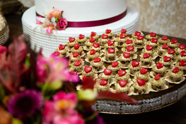 istock Sweet table at wedding party. Various sweets 1152096765