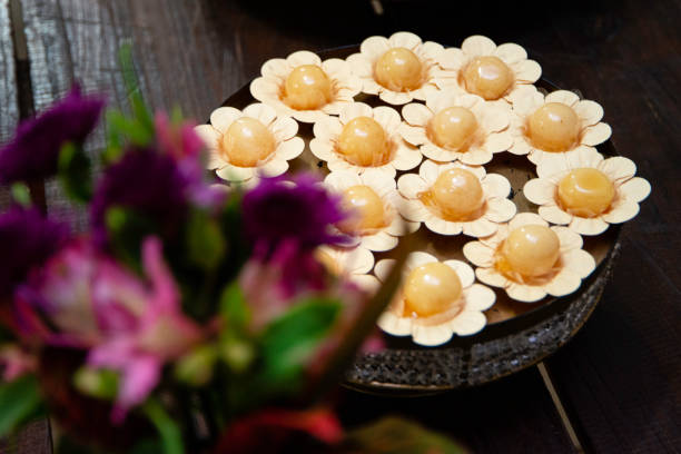 istock Sweet table at wedding party. Various sweets 1152096798