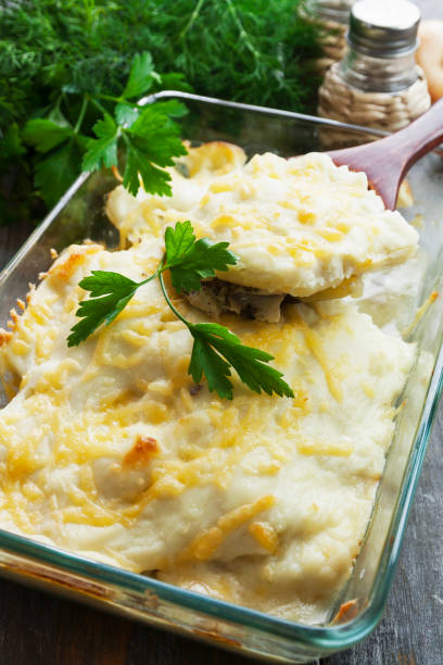 istock Casserole with fish and potatoes 1152101061