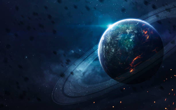 istock Endless universe, science fiction image, dark deep space with giant planets, hot stars, starfields. Incredibly beautiful cosmic landscape . Elements of this image furnished by NASA 1152101096