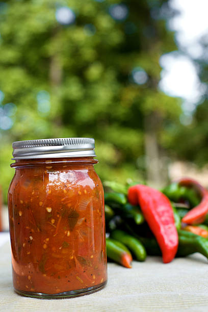 istock canned spicy mexican salsa 115210136