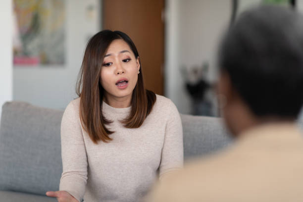 istock A married woman at couple's therapy 1152101445