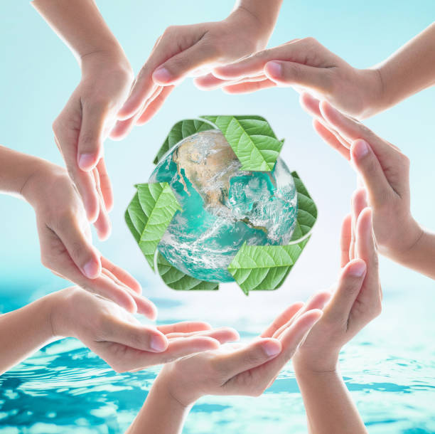 istock World ocean day, saving water and green earth protection concept: Element of this image furnished by NASA 1152101577