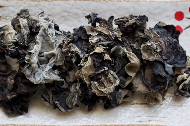 istock Asian food Dried tree ear mushroom 1152102045