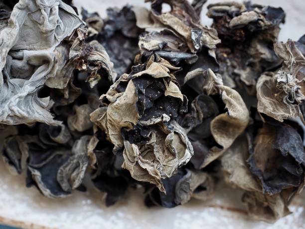 istock Asian food Dried tree ear mushroom 1152102070