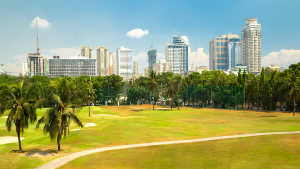 istock Golf course field with pond near Intramuros, Manila, Philippines 1152114409