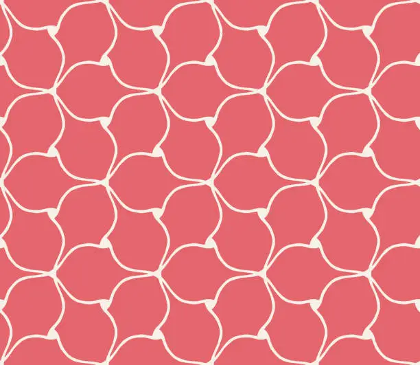 Vector illustration of Seamless Geometric Pattern - Hand Drawn