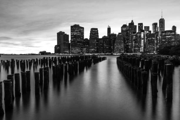 istock New York skyline in black and white 1152117338