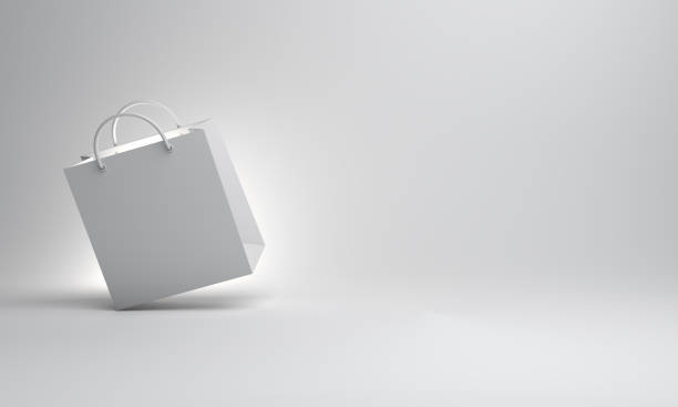 istock White empty shopping bag in the studio lighting. 1152118133