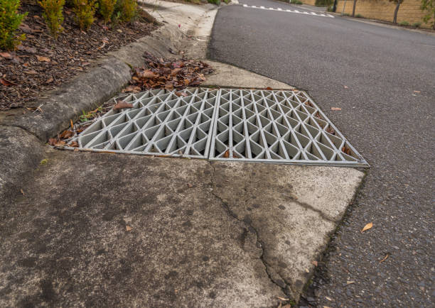 istock Leaves starting to clog a drain, autumn 1152119742