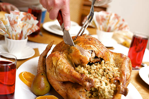 holiday celebration meal holiday celebration Thanksgiving and Christmas meal (photos professionally retouched - Photoshop effects added for image enhancement where needed) eyecrave stock pictures, royalty-free photos & images