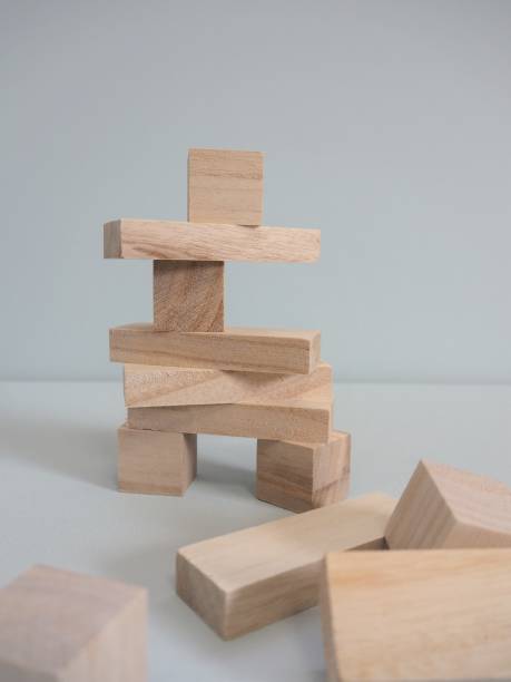 istock Wooden blocks stacked in balance 1152124914