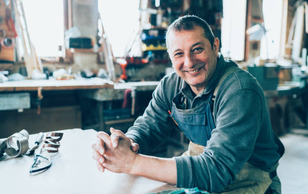 istock Portrait of senior carpenter 1152127649