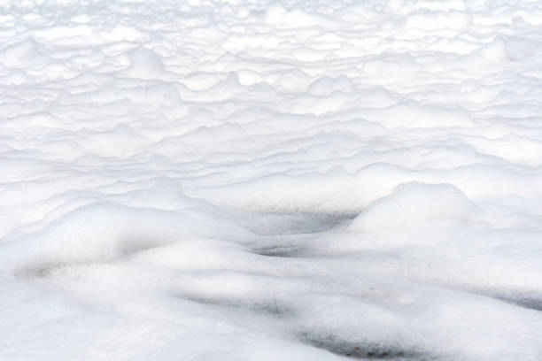 istock Lots of fire-fighting foam. Fre-fighting foam texture close up 1152129680