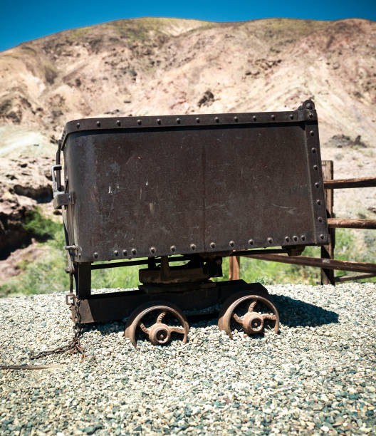 istock Old Steel Rusted Mining Cart 1152131262