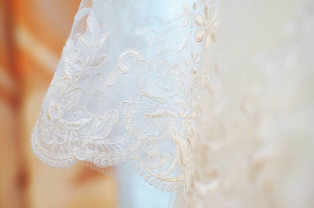 istock White background of the wedding dresses 1152134838