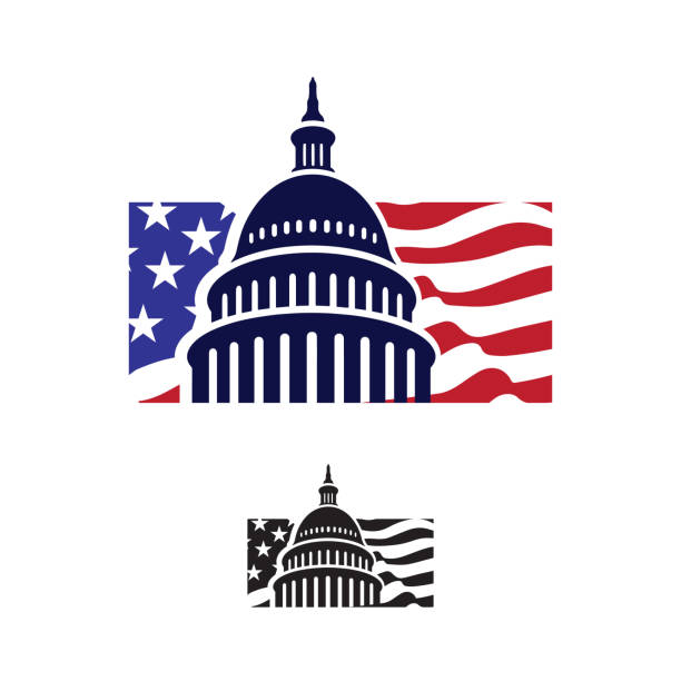 Capitol building logo. Landmark graphic creative sign. Capitol building logo. Government icon. Premium design. Iconic Vector thin line on white background.
Capitol style symbol. Landmark graphic creative sign. republic logo pic stock illustrations