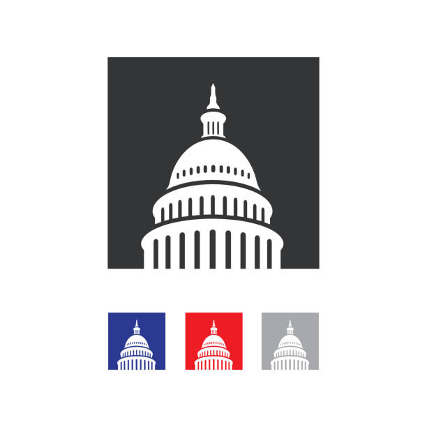 Capitol building logo. Landmark graphic creative sign. Capitol building logo. Government icon. Premium design. Iconic Vector thin line on white background.
Capitol style symbol. Landmark graphic creative sign. republic logo pic stock illustrations