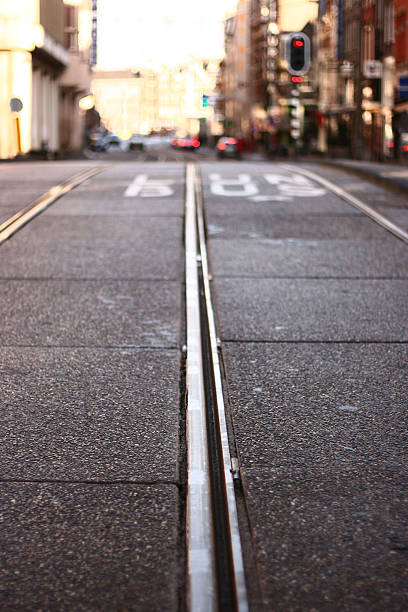 istock Railway in a city street 115214432