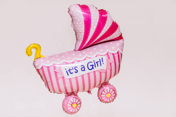istock Balloons Stroller baby. 