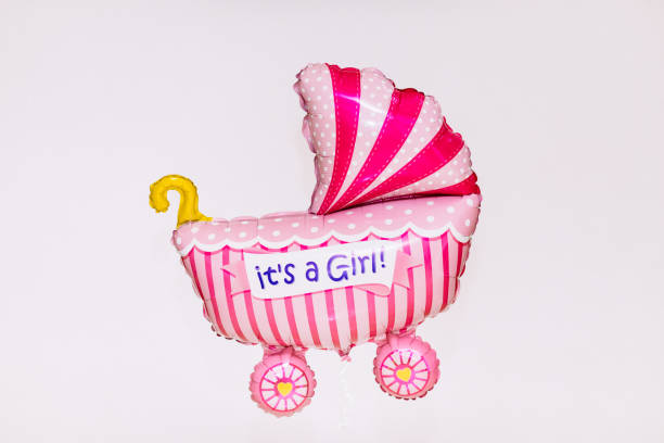 istock Balloons Stroller baby. 