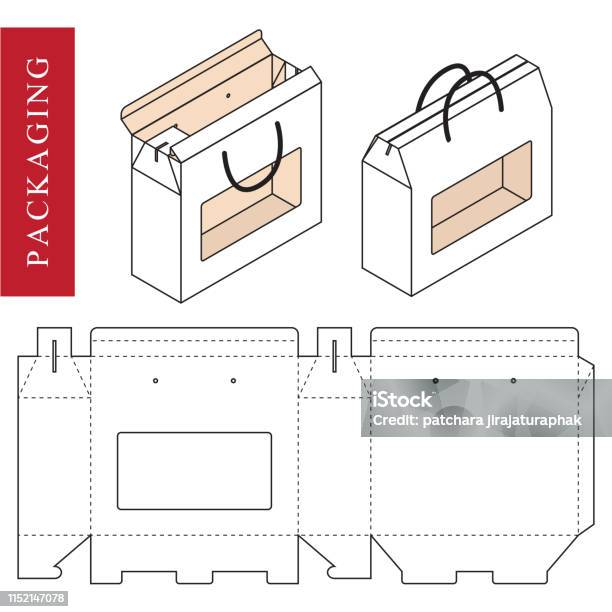 Bag Layout Sample Bag Packaging Template For Wearing Stock Illustration - Download Image ...
