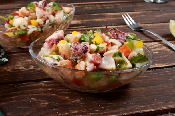 istock Delicious Peruvian Seafood Ceviche (Seviche) Dish 1152155717