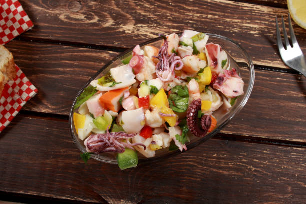 istock Delicious Peruvian Seafood Ceviche (Seviche) Dish 1152155726
