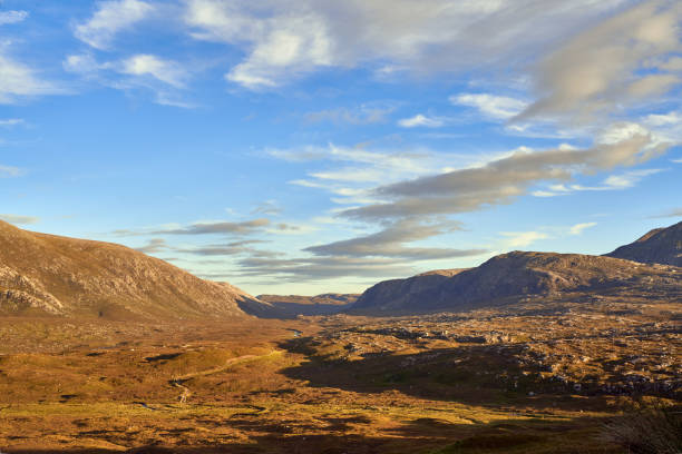 스코틀랜드 풍경 아름다움 - kinlochbervie 뉴스 사진 이미지