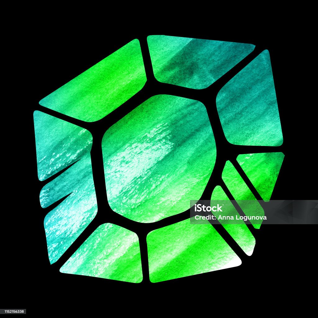 Gradient Crystal Color Crystal Gradient Color Magic Stone Stock Illustration - Download Image ...