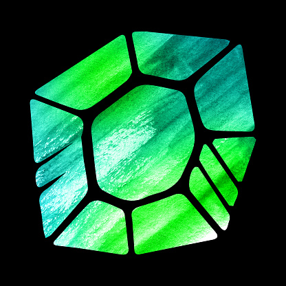 Gradient Color Stone Crystal Gradient Color Magic Stone Stock Illustration - Download Image ...