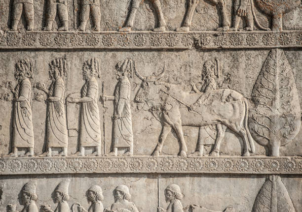 istock Close Up Magnificent Persian Bas Reliefs in Persepolis, Iran 1152156560