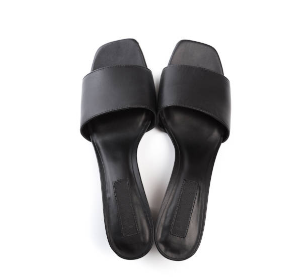 istock Womans summer  leather sandals isolated on white background - Image 1152159040