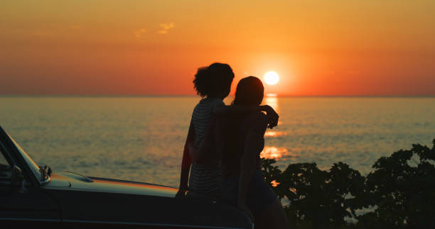 istock Watching the sun slowly kiss the sea 1152164424