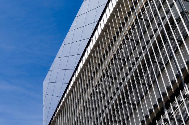 istock Bright Blue City Buildings With Clouds 1152169815
