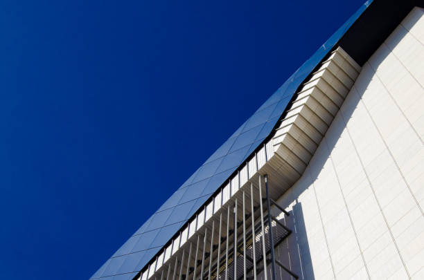 istock Bright Blue City Buildings With Clouds 1152170256