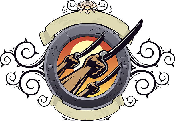 Sword/Pirate Emblem vector art illustration