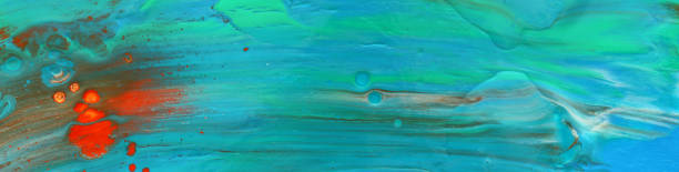 istock photography of abstract marbleized effect background. Blue, mint and white creative colors. Beautiful paint with the addition of gold. banner 1152173454