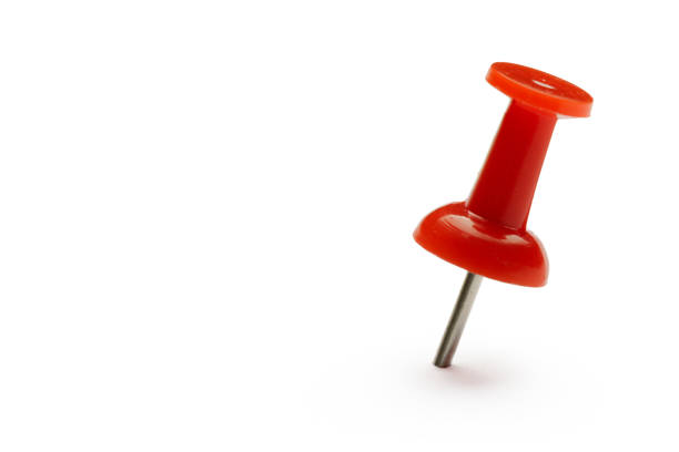 istock close up of a pushpin on white background 1152175177