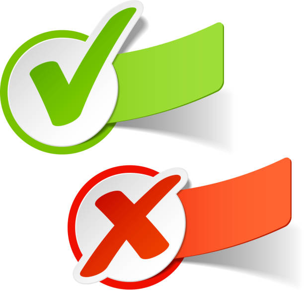 Check marks Vector illustration of Yes and No check marks yes no icon stock illustrations