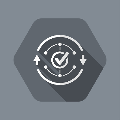 Check Data Simbol Check For Data Network Stock Illustration - Download Image Now - Arrow ...
