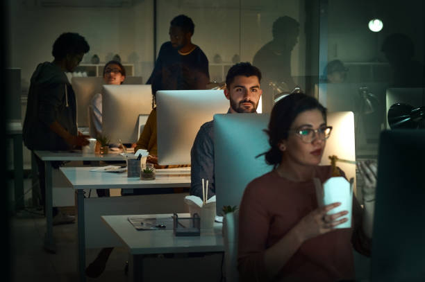 istock Everyone's busy chasing success late into the night 1152190171