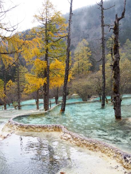 istock Huanglong National Park at Sichuan, China 1152190187