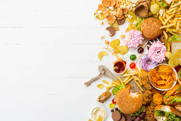 istock Fast food dish on white background 1152191016