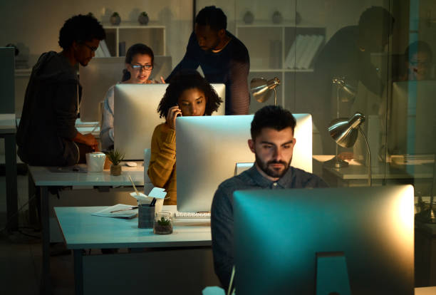 istock It's an office filled with great minds powering through the night 1152191096